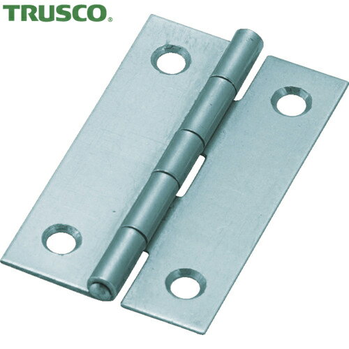 TRUSCO(トラスコ) スチール製薄口普通蝶番 生地仕上げ 全長38.0mm (10個入) (1袋) 品番：550-38N
