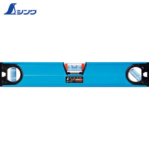 シンワ測定 水平器 水準器 ブルーレベル Jr. 2 300mm マグネット付 (1個) 品番：73393