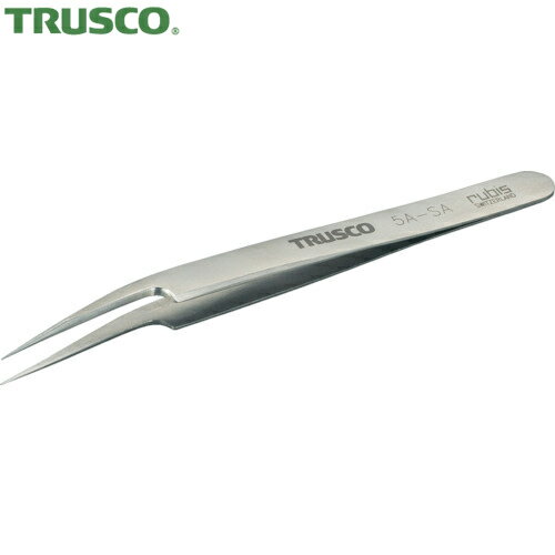 TRUSCO(トラスコ) 耐酸耐磁ルビスピンセット 115mm 斜めポイント先細型 (1本) 品番：5A-SA