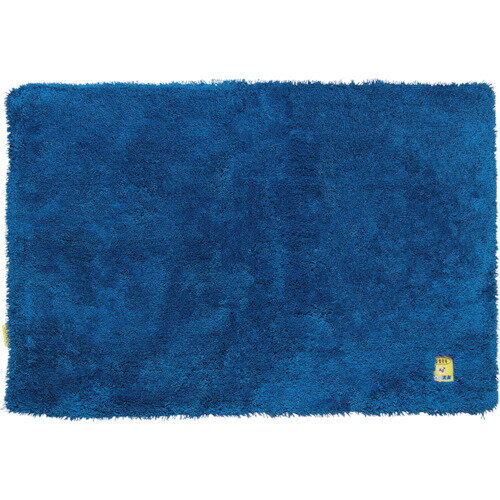 オカ お風呂 洗面 浴場 業務用バスマット乾度良好 60×90cm ブルー (1枚) 品番：66393