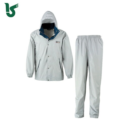 カジメイク 雨具 合羽 カッパ エントラントレインスーツ2 シルバー M (1着) 品番:7250-71-M カジメイク 雨具 合羽 カッパ エントラントレインスーツ2 シルバー M (1着) 品番:7250-71-M