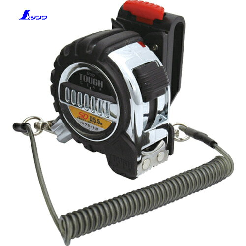 シンワ測定 スケール メジャー コンベックス タフギアSD 幅25 長さ5.5mマグネット爪 ホルダー付 (1個) 品番:80872