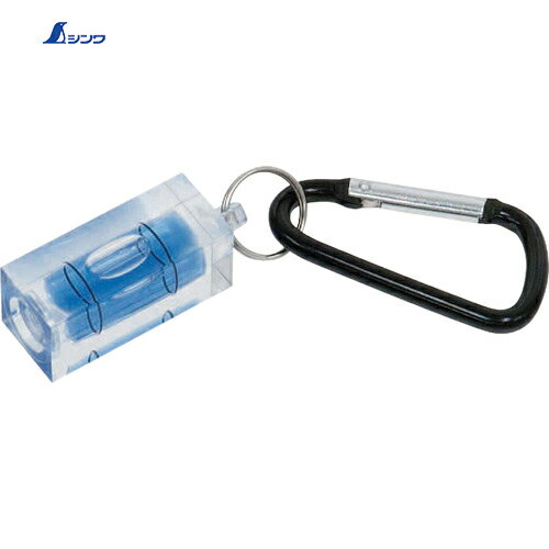シンワ測定 樹脂製水平器 ミニレベル Revo キーホルダー型 (1個) 品番：76423