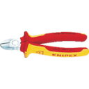 KNIPEX クニペックス 絶縁1000V電工ニッパー 180mm (1丁) 品番:7006-180