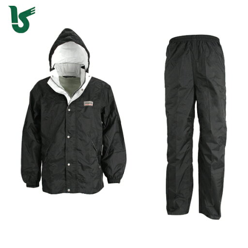 カジメイク 雨具 合羽 カッパ エントラントレインスーツ2 ブラック M (1着) 品番:7250-91-M カジメイク 雨具 合羽 カッパ エントラントレインスーツ2 ブラック M (1着) 品番:7250-91-M
