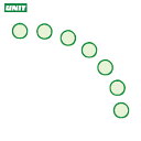 ユニット 安全標識 蓄光ドア表示ステッカー(緑枠)(7枚1組 (1組) 品番:824-59