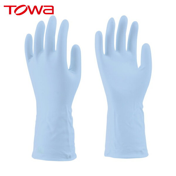 ビニスター 塩化ビニール手袋 トワローブパールうす手 ブルー L (1双) 品番:764-L
