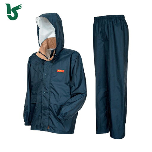 カジメイク 雨具 合羽 カッパ エントラントレインスーツ ネイビー M (1着) 品番:7200-55-M カジメイク 雨具 合羽 カッパ エントラントレインスーツ ネイビー M (1着) 品番:7200-55-M