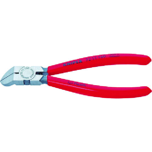 KNIPEX クニペックス プラスチック用ニッパー 45度ベント 160mm (1丁) 品番:7211-160