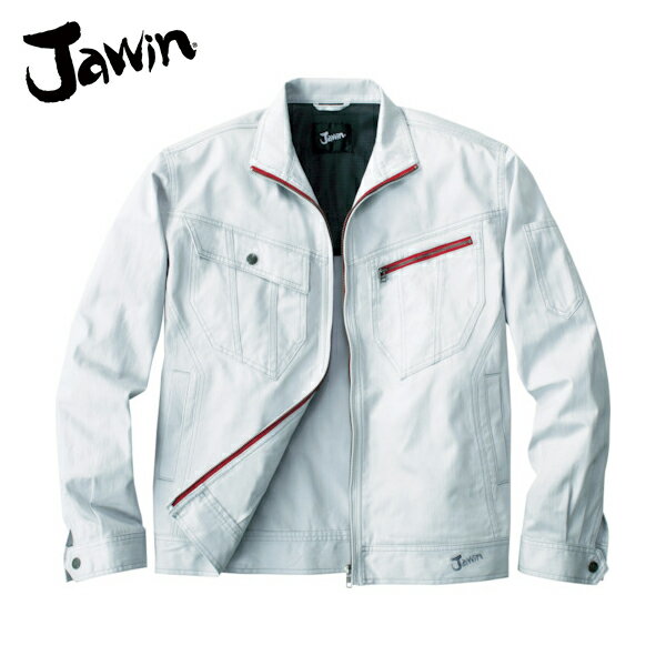 自重堂 Jawin 作業服 作業着 ユニフォーム ジャンパー LLサイズ シルバー (1着) 品番:51900-036-LL
