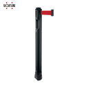 スガツネ工業 SUGATSUNE (290035905) ベルトパーテーション ポール 支柱黒 赤 (1本) 品番:80-5300BK-RD