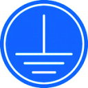 アイマーク 安全標識 アースラベルφ16 (1組) 品番:AAG-2