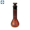 SIBATA 柴田科学 メスフラスコ 茶 短形 50mL (1本) 品番:023090-50