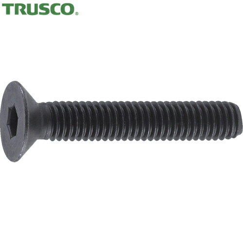 トラスコ TRUSCO キャップスクリュー 六角穴付皿ボルト 黒染め 全ネジ M8×12 30本入 (1Pk) 品番：B73-0812