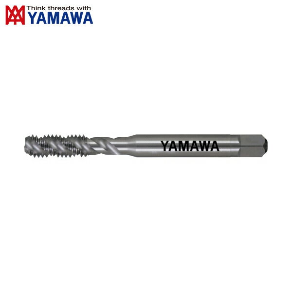 弥満和製作所 ヤマワ アルミ材用スパイラルタップ AL-SP 1.5P P3 M6X1 FLAT (1本) 品番：AL-SP-1.5P-P3-FLAT-M6X1