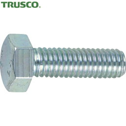 TRUSCO(トラスコ) 六角ボルト 三価白 全ネジ M4×12 50本入 (1Pk) 品番：B722-0412