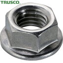 TRUSCO(トラスコ) フランジナット セレート付 ステンレス M6 16個入 (1Pk) 品番：B134-0006