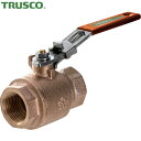 トラスコ TRUSCO ロック機構付きボールバルブ フルボア(大流量)タイプ(400型・青銅)3/4 (1個) 品番:BAV-LSF20A
