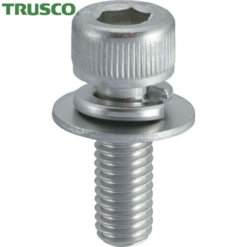 トラスコ TRUSCO キャップスクリュー 座金組込六角穴付ボルト P＝3 ステンレス M4×20 