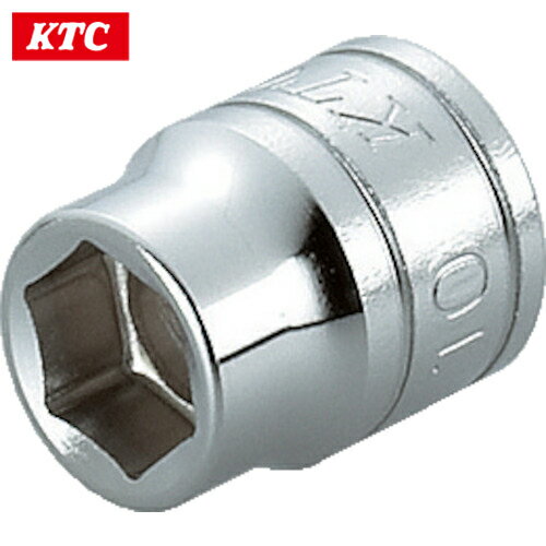 KTC(京都機械工具) 9.5sq.ソケット(六角) 対辺寸法7mm 差込角9.5mm 全長22mm (1個) 品番：B3-07