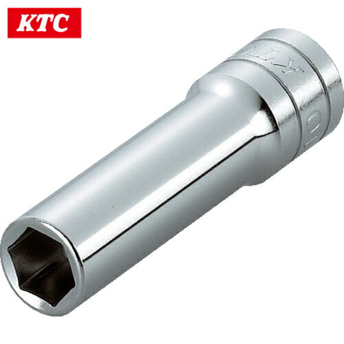 KTC(京都機械工具) 9.5sq.ディープソケット(六角) 対辺寸法24mm 差込角9.5mm 全長70mm (1個) 品番：B3L-24