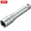 KTC 京都機械工具 9.5sq.首振りエクステンションバー 全長75mm 差込角9.5mm (1個) 品番:BE3-075JW