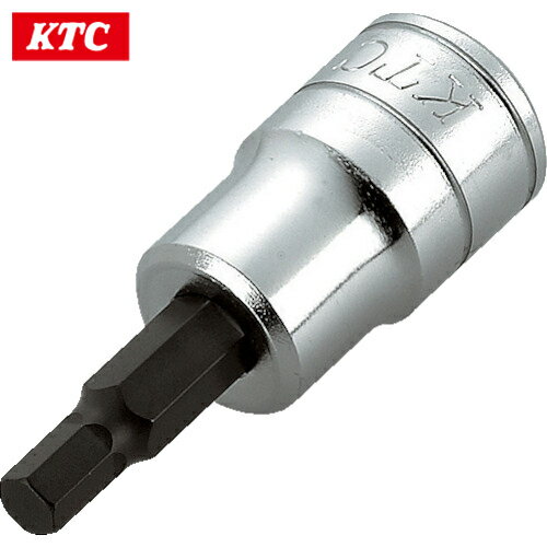 KTC(京都機械工具) 9.5sq.ショートヘキサゴンビットソケット 対辺寸法5mm 差込角9.5mm 全長50mm (1個) 品番：BT3-05S