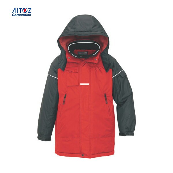 アイトス 防寒コート レッドLL (1着) 品番:AZ-6060-009-LL