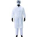 アゼアス 白衣3点セット(ファスナー) AZ CLEAN1301 Lサイズ (1S) 品番:AZ CLEAN1301-L
