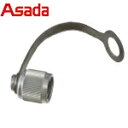 アサダ Asada フロン回収装置部品 1/4 ストラップ付メタルキャップ 1ヶ入 (1個) 品番:AP3953