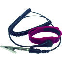 ブラストン BLASTON 静電気対策用品 シリコンリストストラップ 赤 コード全長68cm (1個) 品番:BSC-CH1502A25-R