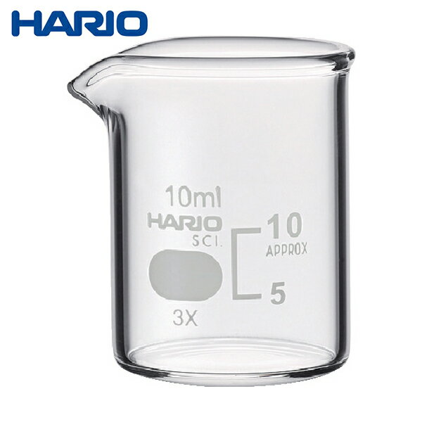 HARIO ビーカー 目安目盛付 10ml (1個) 品番：B-10-SCI 1