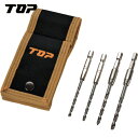 TOP トップ工業 鉄工ドリル4本セット (1S) 品番:ETD-3850DKS