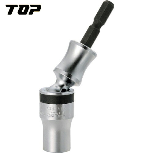TOP トップ工業 電動ドリル用ユニバーサルショートソケット 対辺10mm (1個) 品番：EUS-10S
