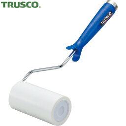 TRUSCO(トラスコ) クリーンルーム用粘着ローラー4インチ用ハンドル 粘着ローラー白1巻付 2重袋入 (1本) 品番：CNR4H-W