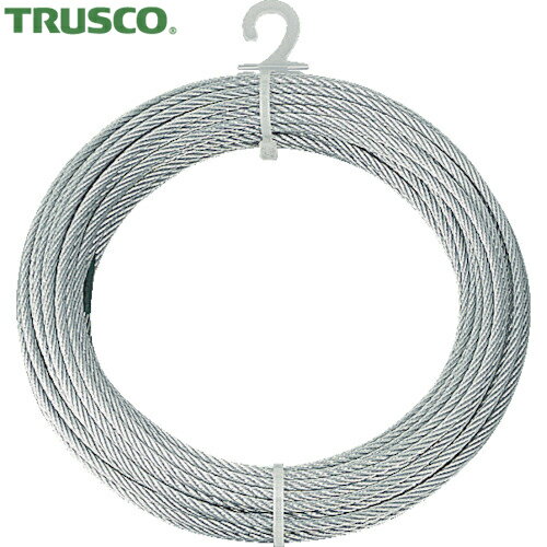 トラスコ TRUSCO メッキ付ワイヤーロープ Φ3mm×30m (1巻) 品番：CWM-3S30
