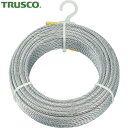 【6/4 20:00〜6/11 01:59迄 ポイント2倍! 楽天スーパーSALE】トラスコ TRUSCO メッキ付ワイヤーロープ Φ6mmX30m (1巻) ...