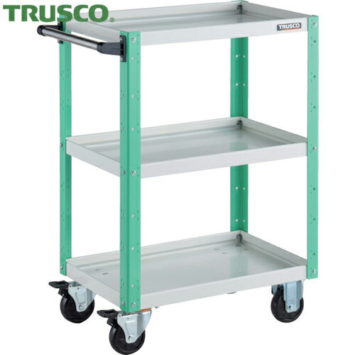 トラスコ TRUSCO ツールワゴン イーグルワゴン 600X400XH880 ホワイト／ヤンググリーン (1台) 品番：EGW-963-WYG