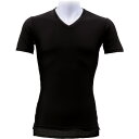 リベルタ 冷感着 氷撃 デオドライズテック 半袖Vネック ブラック 2XL (1着) 品番:DT-25153164