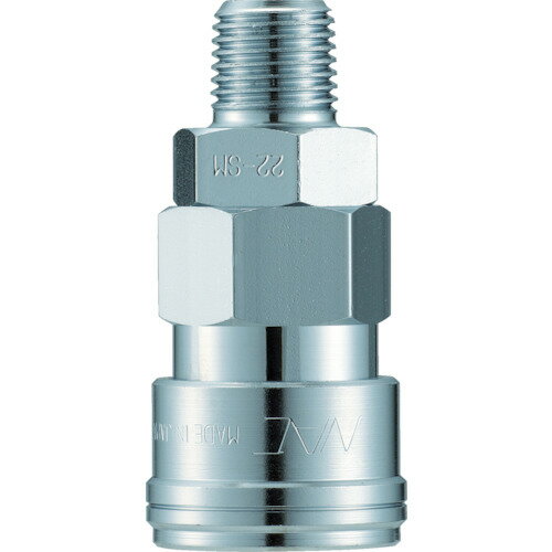 長堀工業 ナック クイックカップリング AL20型 鋼鉄製 メネジ取付用 (1個) 品番：CAL23SM