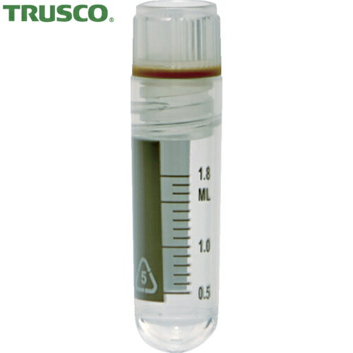 TRUSCO(トラスコ) クライオチューブ(凍結保存用チューブ) 2ml 内ねじ コニカル型 50個入 (1袋) 品番：CT2C-50IS