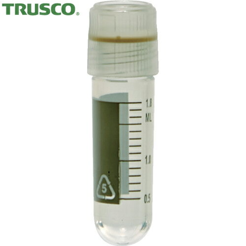 TRUSCO(トラスコ) クライオチューブ(凍結保存用チューブ) 2ml 外ねじ コニカル型 50個入 (1袋) 品番：CT2C-50OS