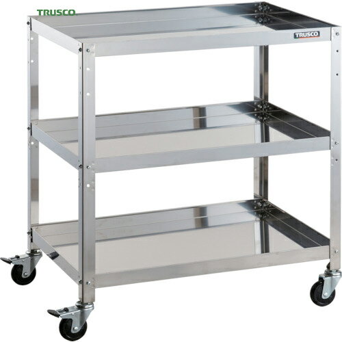 トラスコ クリーンラビット 75φゴム車鉄金具 750×500×H810 3段 (1台) CRB-873