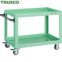トラスコ TRUSCO ツールワゴン ドルフィン 750×500 ウレタン車輪 ヤンググリーン (1台) 品番:DLWS-672U-YG