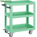 トラスコ TRUSCO ツールワゴン ドルフィン 600×400 ウレタン車輪 ヤンググリーン (1台) 品番:DLWS-763U-YG