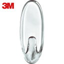 3M スリーエム コマンドフック Mサイズ(フック2個・タブM6枚入) 透明 (1Pk) 品番:CMM-CL(3)
