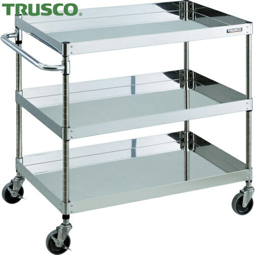 トラスコ 304クリーンフェニックス 600X400 3段 SUS金具 (1台) CPE3-963SC