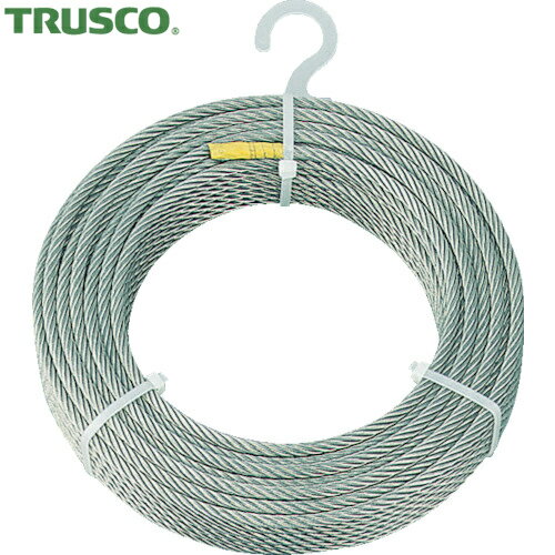 TRUSCO(トラスコ) ステンレスワイヤロープ Φ6.0mmX50m (1巻) 品番：CWS-6S50