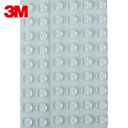 3M スリーエム まとめ買い いつでもはがせるクッションゴム 台形 8mm径×2mm厚（54個入） (1Pk) 品番：C..