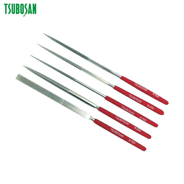 ツボサン ダイヤモンドヤスリ S-5 5種類セット ＃200-70L (1S) 品番：DSST0520